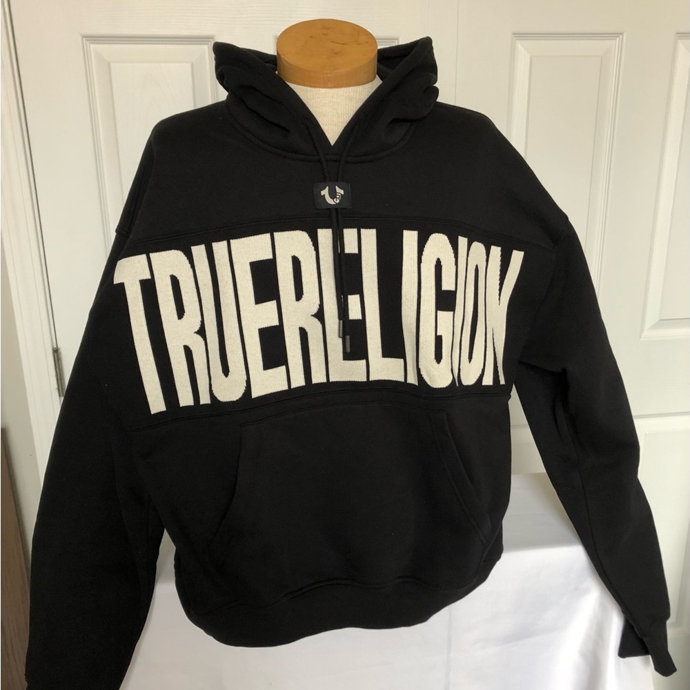 True Religion Black Pullover Hoodie